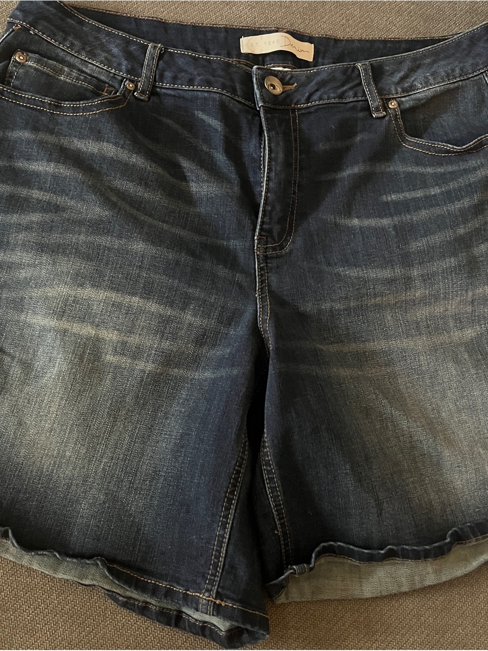 Dark Wash Denim Shorts